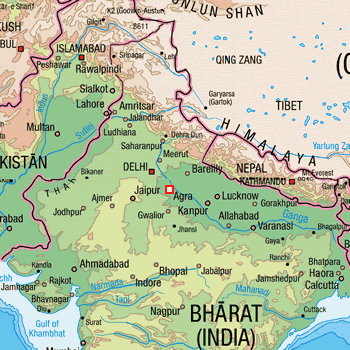 map route India