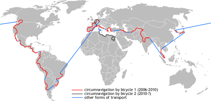 world cycling map