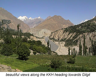 views of valley along KKH leading to Gilgit Pakistan